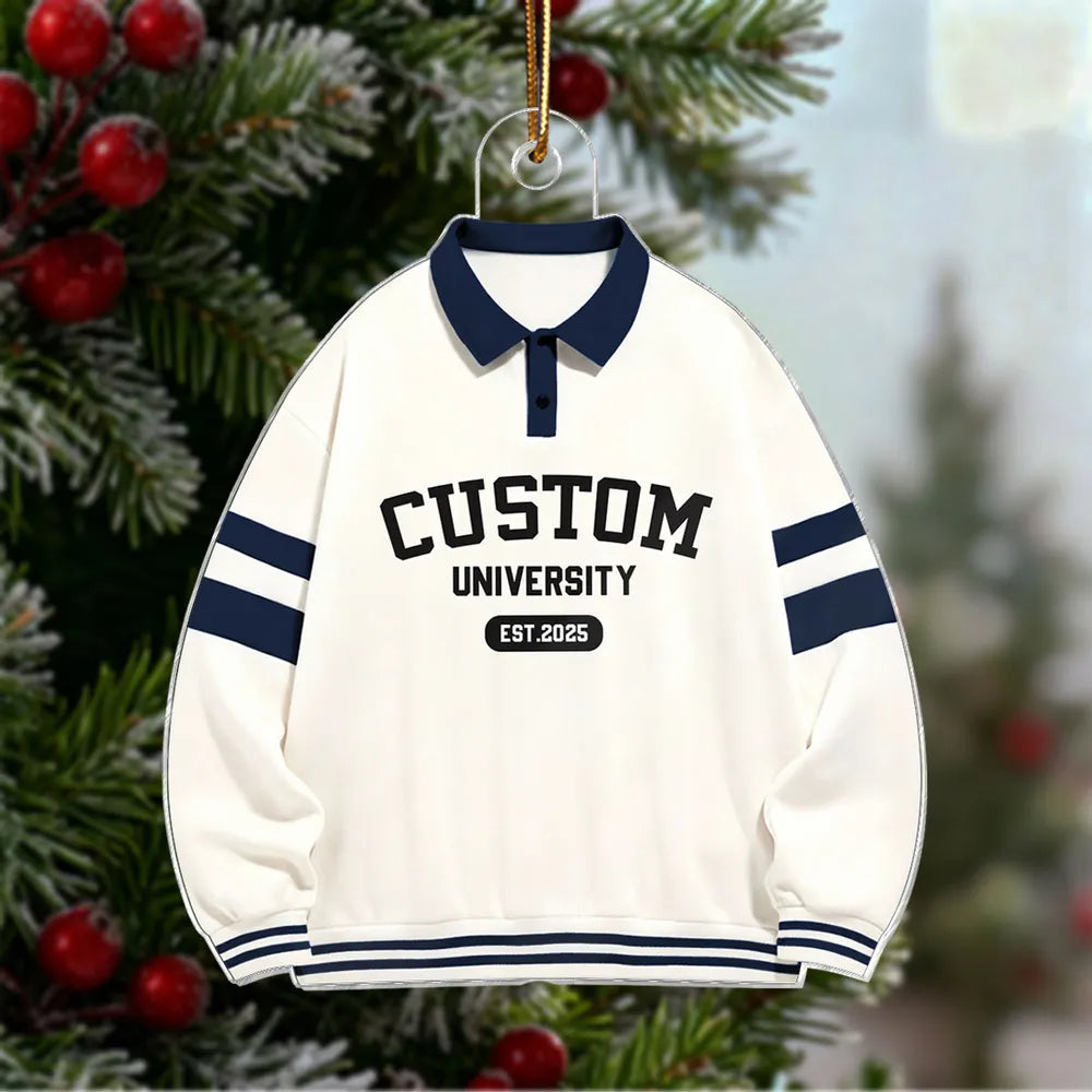 Custom University Sweatshirt and Hoodie Collection for Students - Personalized College Apparel Ornament MagicInPrints