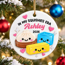 Load image into Gallery viewer, Personalized Round Acrylic Ornament Cute Dumpling Gift for Kids
