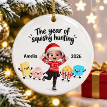 Load image into Gallery viewer, Personalized Ceramic Holiday Ornament Cute Characters Gift for Kids
