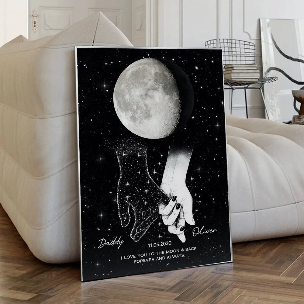Personalized Star Map Canvas Art for Couples - Romantic Gift Poster or Canvas MagicInPrints