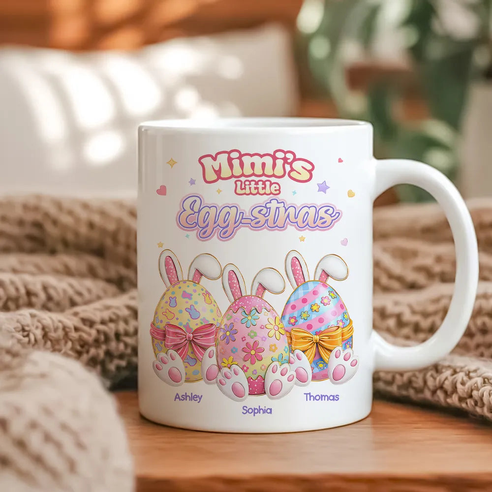Personalized Easter Mug for Kids - Mimi's Little Egg-stras Gift Cup MagicInPrints