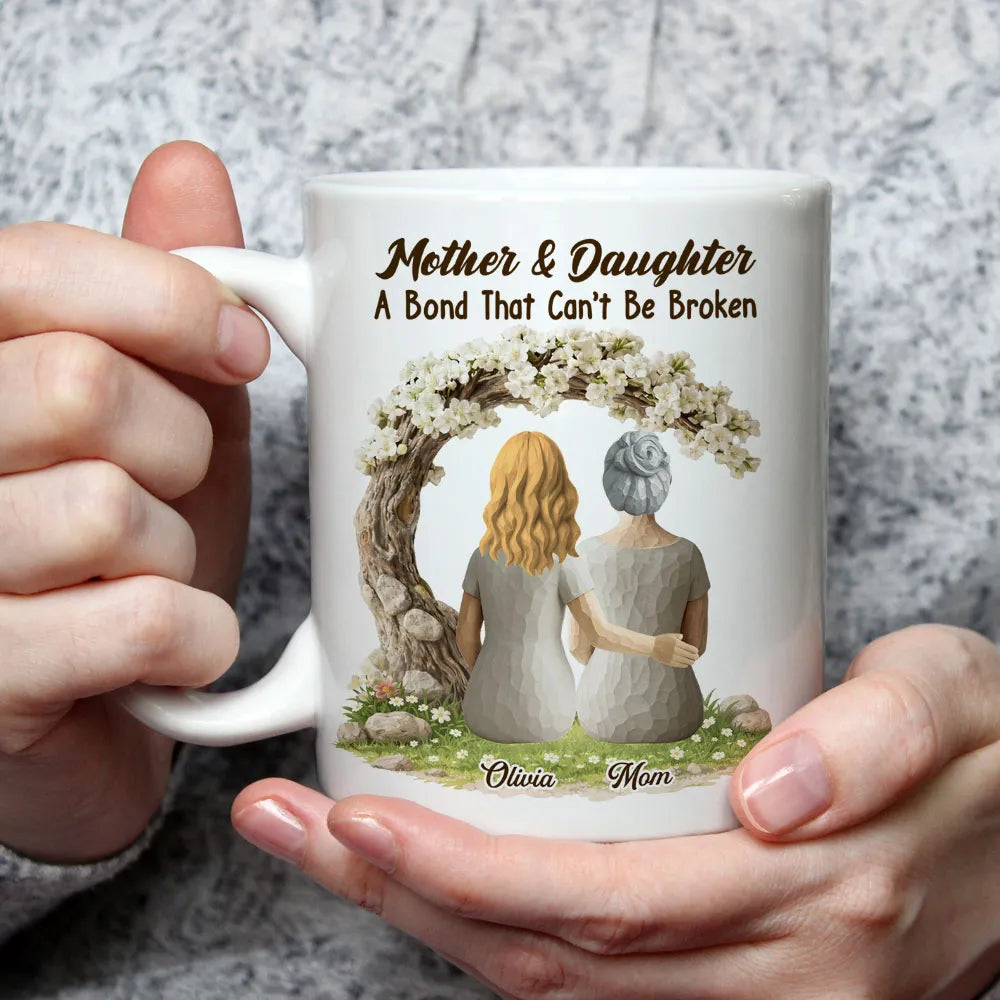 Personalized Mother & Daughter Mug - A Bond That Can't Be Broken Cup MagicInPrints