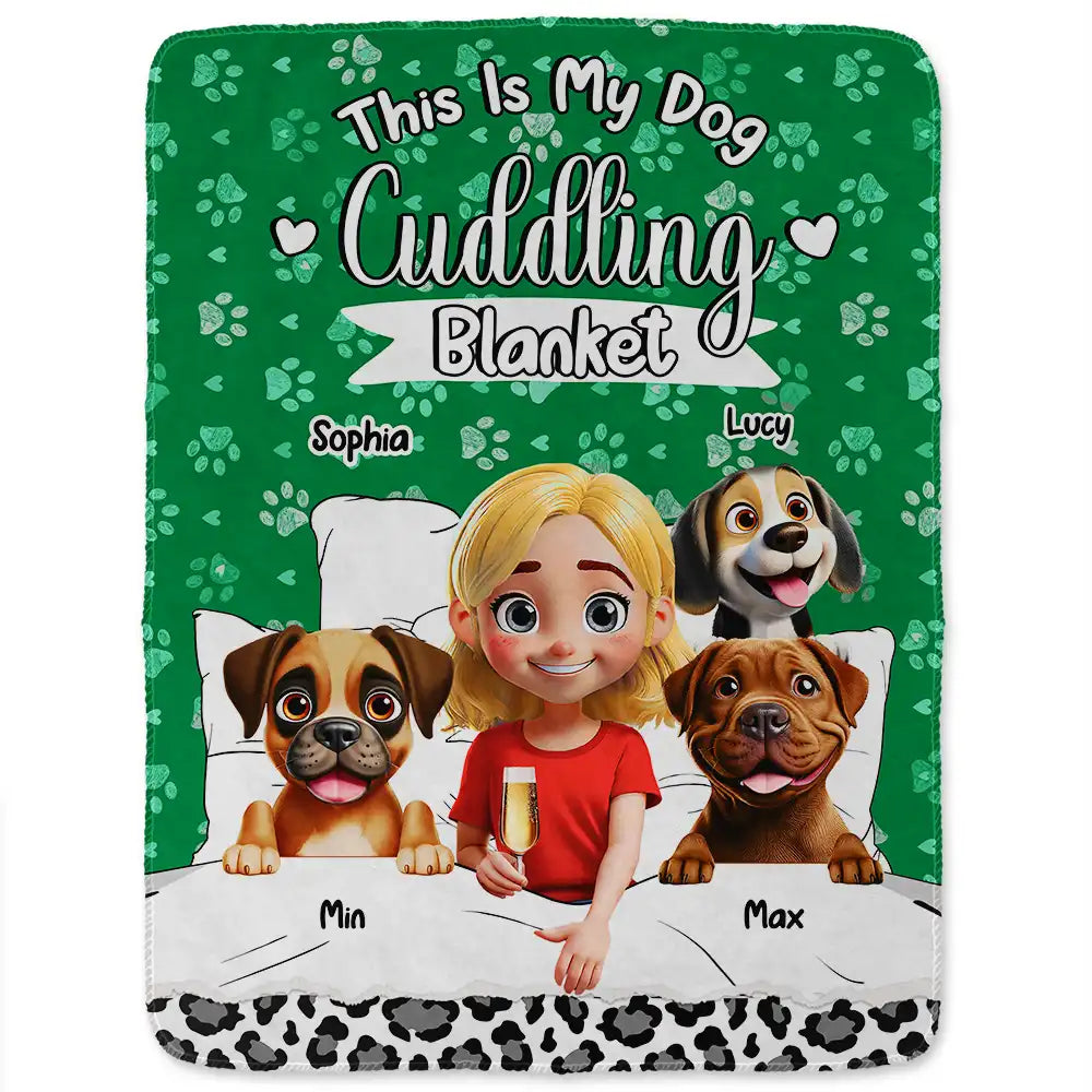 Personalized Dog Cuddling Blanket for Kids - Cozy Pet Lover Gift Blanket MagicInPrints