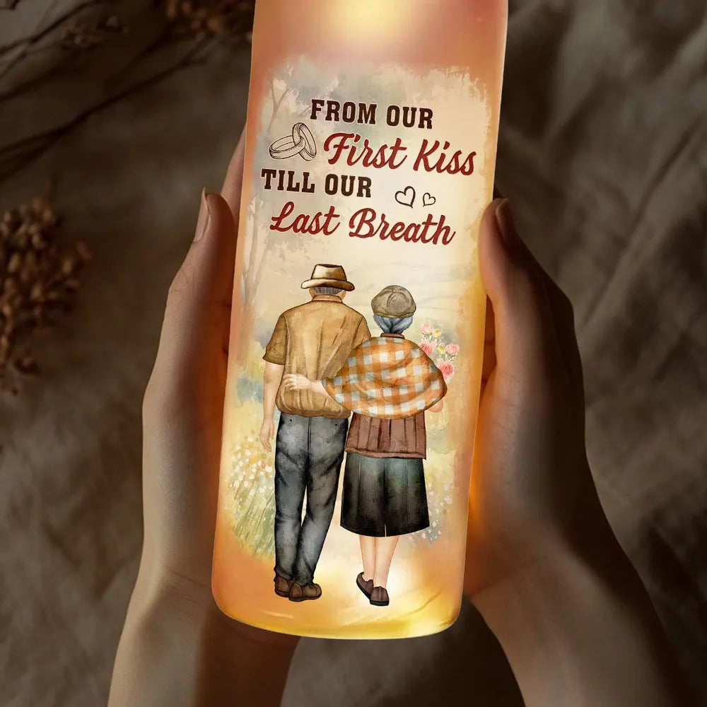 Personalized LED Wine Bottle Lamp for Couples - Romantic Anniversary Gift Lamp MagicInPrints