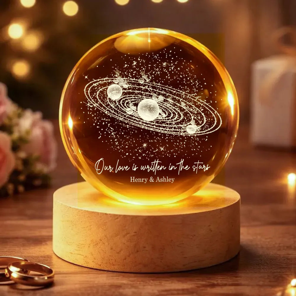 Personalized Starry Night Light for Couples - Romantic Bedroom Decor Lamp MagicInPrints