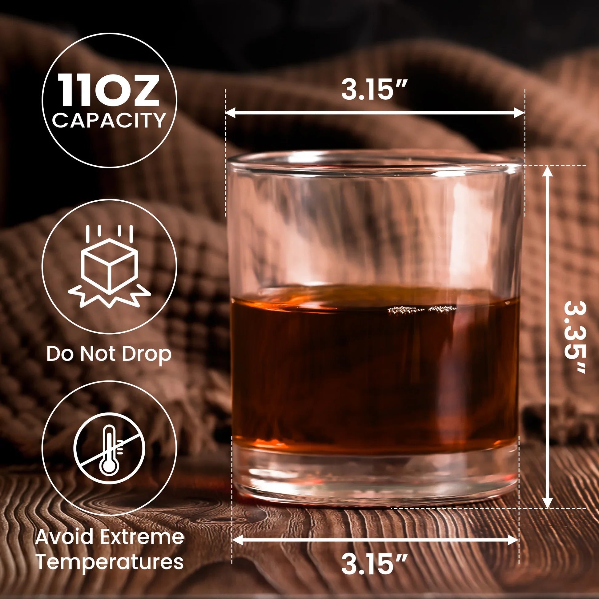 Personalized Whiskey Glass for Couples with Engraved Message - Romantic Gift Cup MagicInPrints
