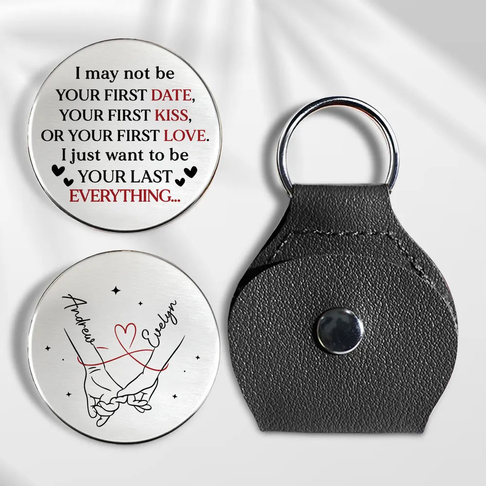 Personalized Keychain for Couples with Engraved Message - Romantic Gift Keychain MagicInPrints