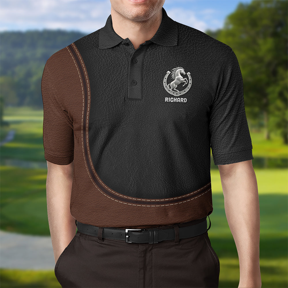 Horse Lover 3D Polo Shirt - Custom Photo Gifts For Horse Riders Polo Shirts MagicInPrints