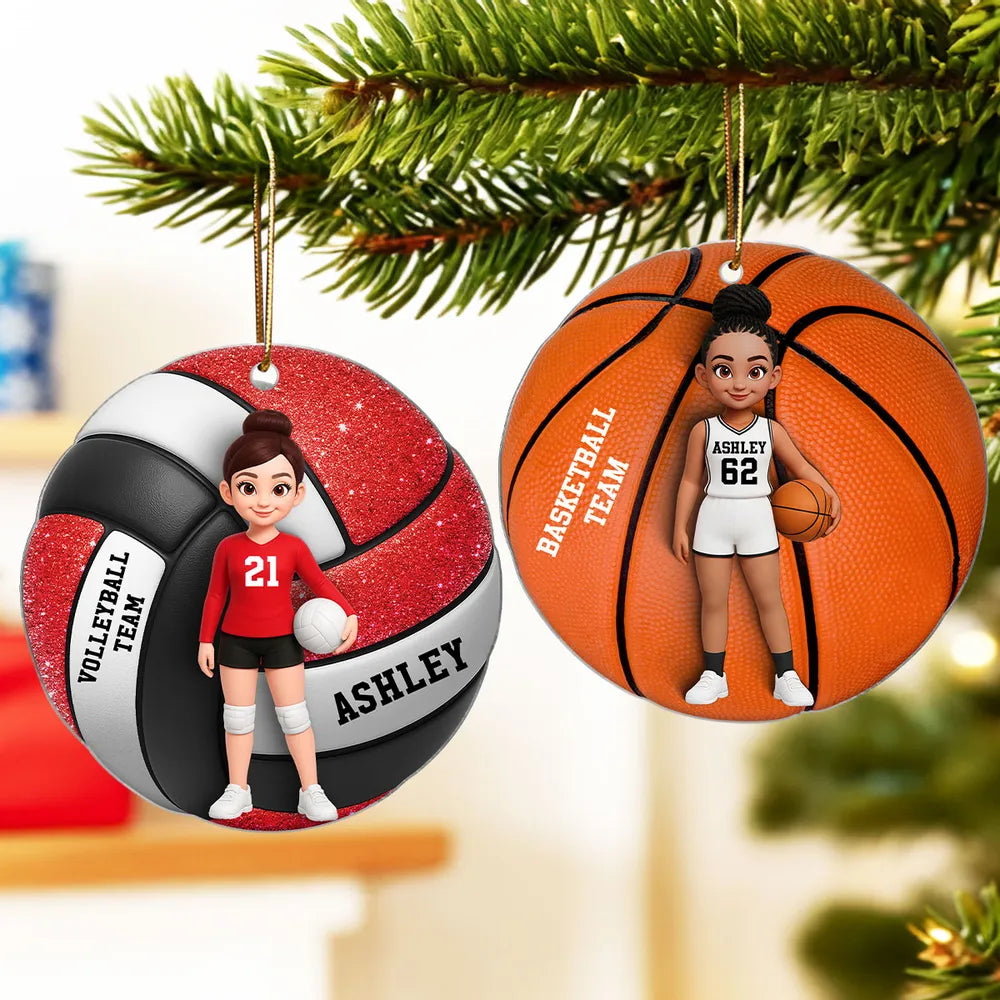 Personalized Baseball Softball Christmas Ornaments for Kids - Holiday Gift Ornament MagicInPrints