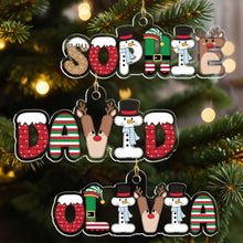 Load image into Gallery viewer, Personalized Acrylic Christmas Ornament Cute Family Gift
