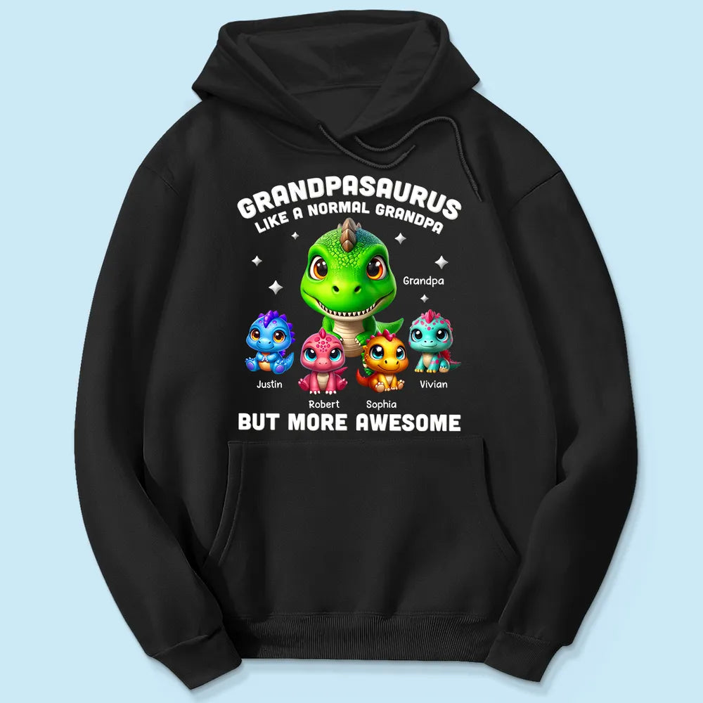 Personalized Grandpa Dinosaur T-Shirt for Family - Fun Gift Cloth MagicInPrints