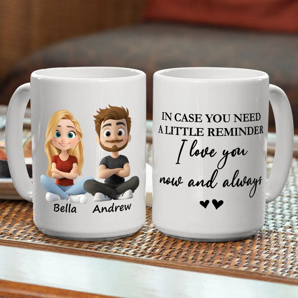 Personalized Couple Mug for Him and Her - Romantic Gift for Anniversary or Valentine's Cup MagicInPrints