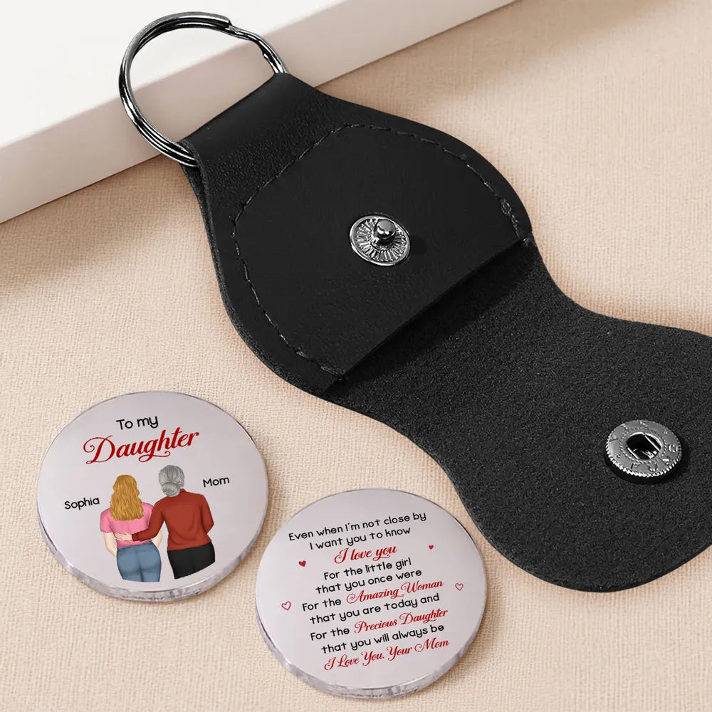 Personalized Keychain for Daughter - Sentimental Gift from Mom Keychain MagicInPrints