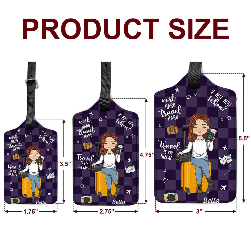 Personalized Luggage Tag for Travelers - Travel Therapy Design Travel Gear MagicInPrints