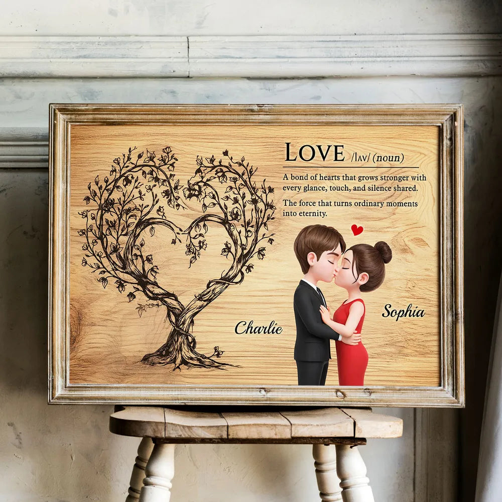 Personalized Couple Wall Art for Lovers - Romantic Home Decor Gift Poster or Canvas MagicInPrints