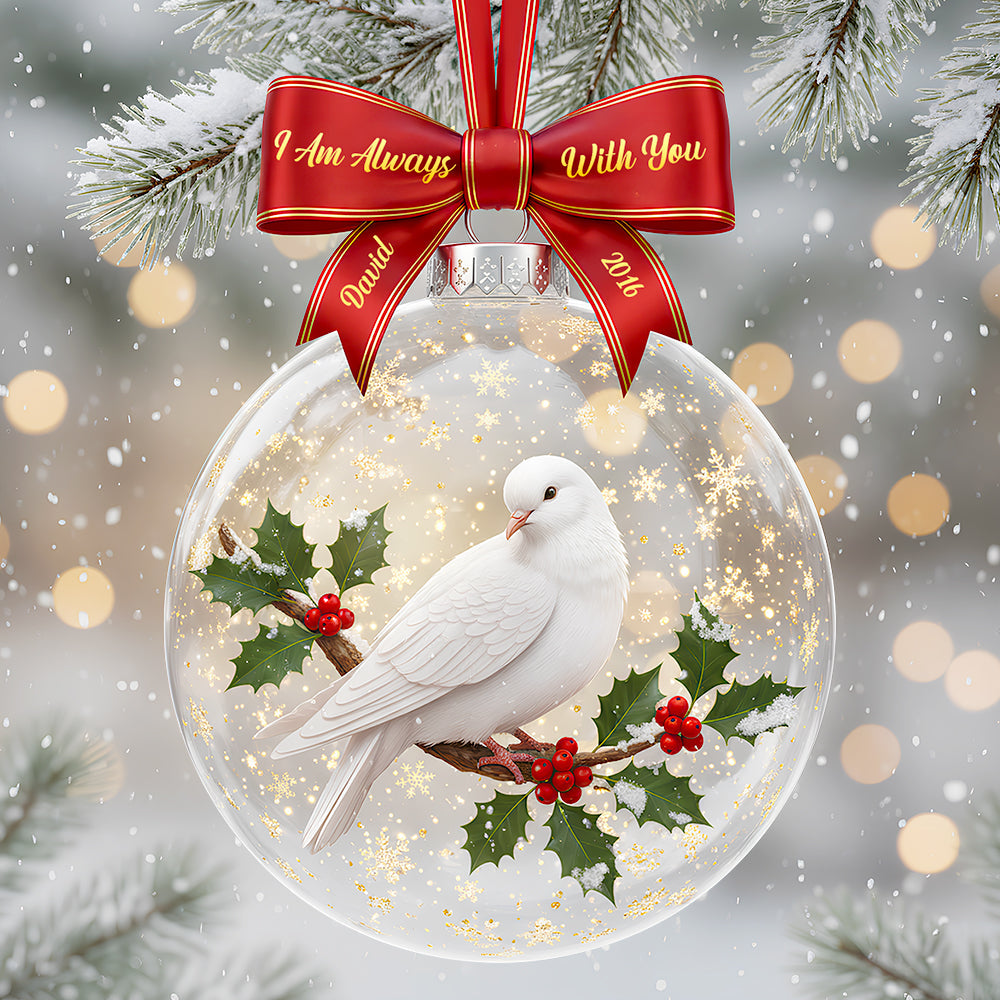 I Am Always With You – Personalized Memorial Christmas Ornament for Loved Ones Ornament MagicInPrints