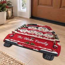 Load image into Gallery viewer, Personalized Snowman Shaped Doormat Creative Family Gift for Nana &amp; Papa
