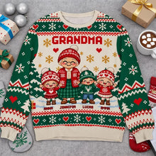 Load image into Gallery viewer, Personalized Sweatshirt with Grandma and Grandkids Design | Unique Christmas Gift
