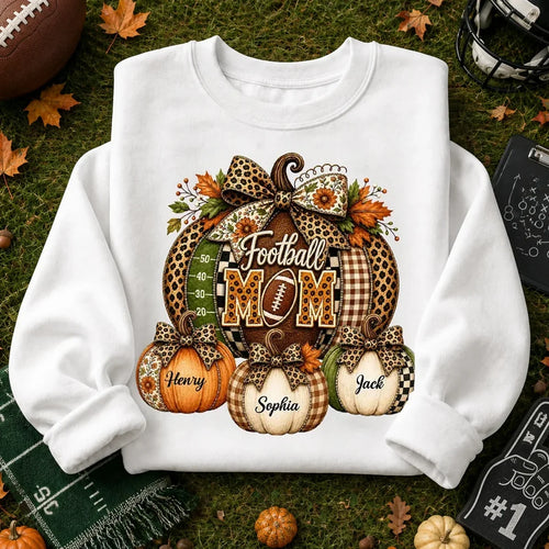 Personalized Football Mom Sweatshirt Custom Fall Design Gift