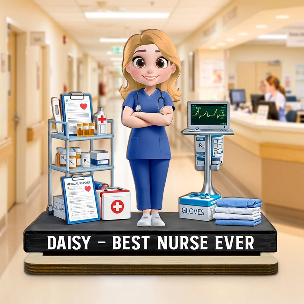 Custom Nurse Figurine for Healthcare Professionals - Appreciation Gift Plaque MagicInPrints