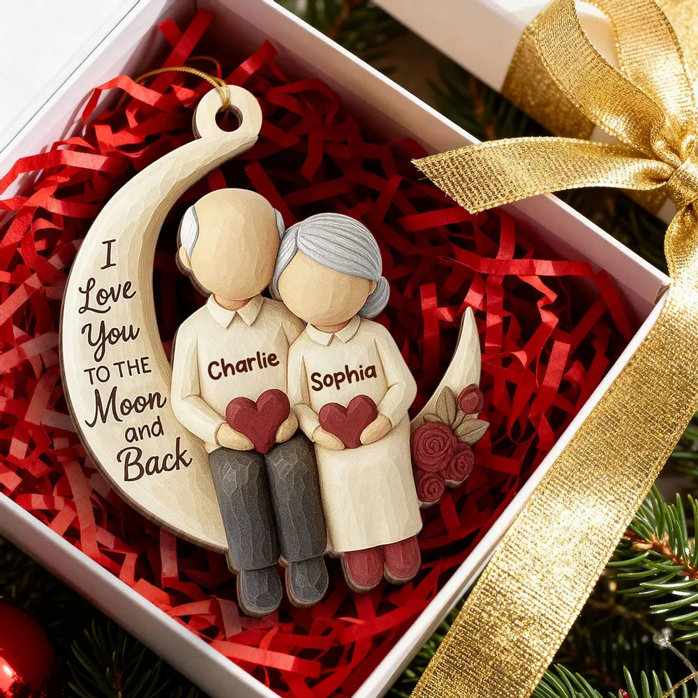 Personalized Couple Ornament for Seniors - Anniversary or Holiday Gift Ornament MagicInPrints