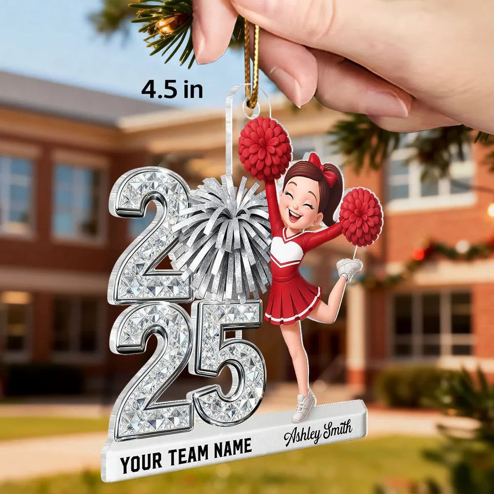 Personalized Cheerleader Ornament for Cheer Team - 2026 Graduation Gift Ornament MagicInPrints