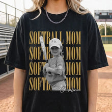 Load image into Gallery viewer, Personalized Softball Mom Classic Tee Custom Gift for Mom
