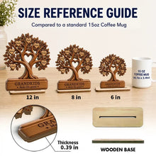 Load image into Gallery viewer, Personalized 2-Layer Wooden Family Tree Plaque Gift for Grandparents
