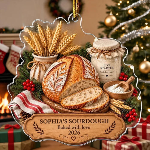 Personalized Acrylic Ornament for Bakers Custom Gift Unique Kitchen Decor
