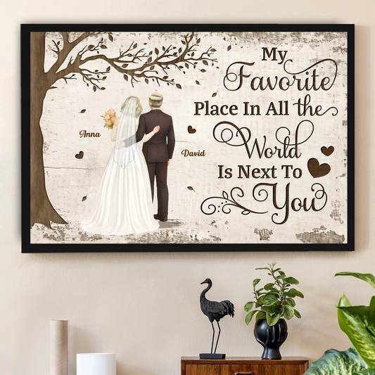 Personalized Wedding Canvas Art for Couples - Romantic Home Decor Poster or Canvas MagicInPrints
