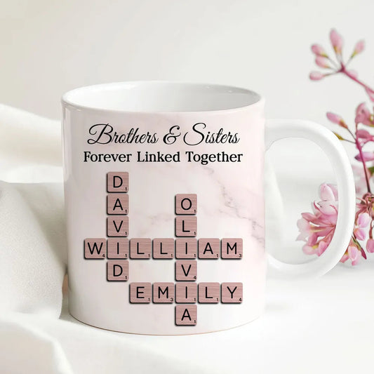 Personalized Family Mug for Siblings - Custom Name Design Cup MagicInPrints