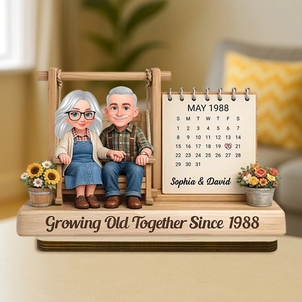 Personalized Couple Figurine Anniversary Gift with Custom Date - Sentimental Keepsake for Loved Ones Plaque MagicInPrints
