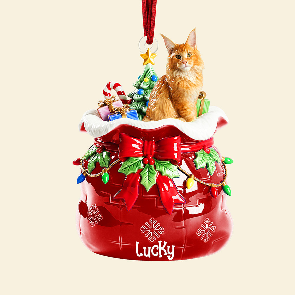 Celebrate Your Pet: Customizable Festive Keepsake Christmas Ornament - Perfect Gift for Pet Lovers! Ornament MagicInPrints