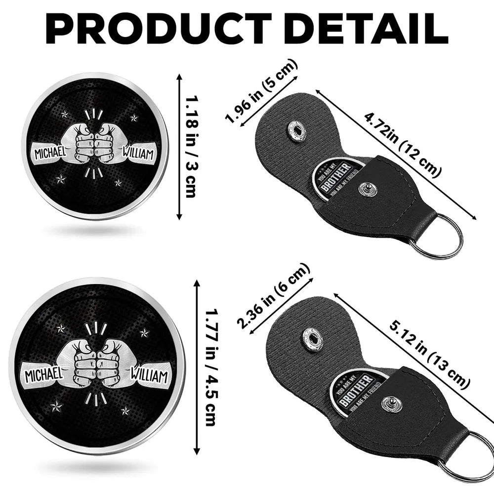 Personalized Brother Keychain for Men - Sentimental Gift for Siblings Keychain MagicInPrints