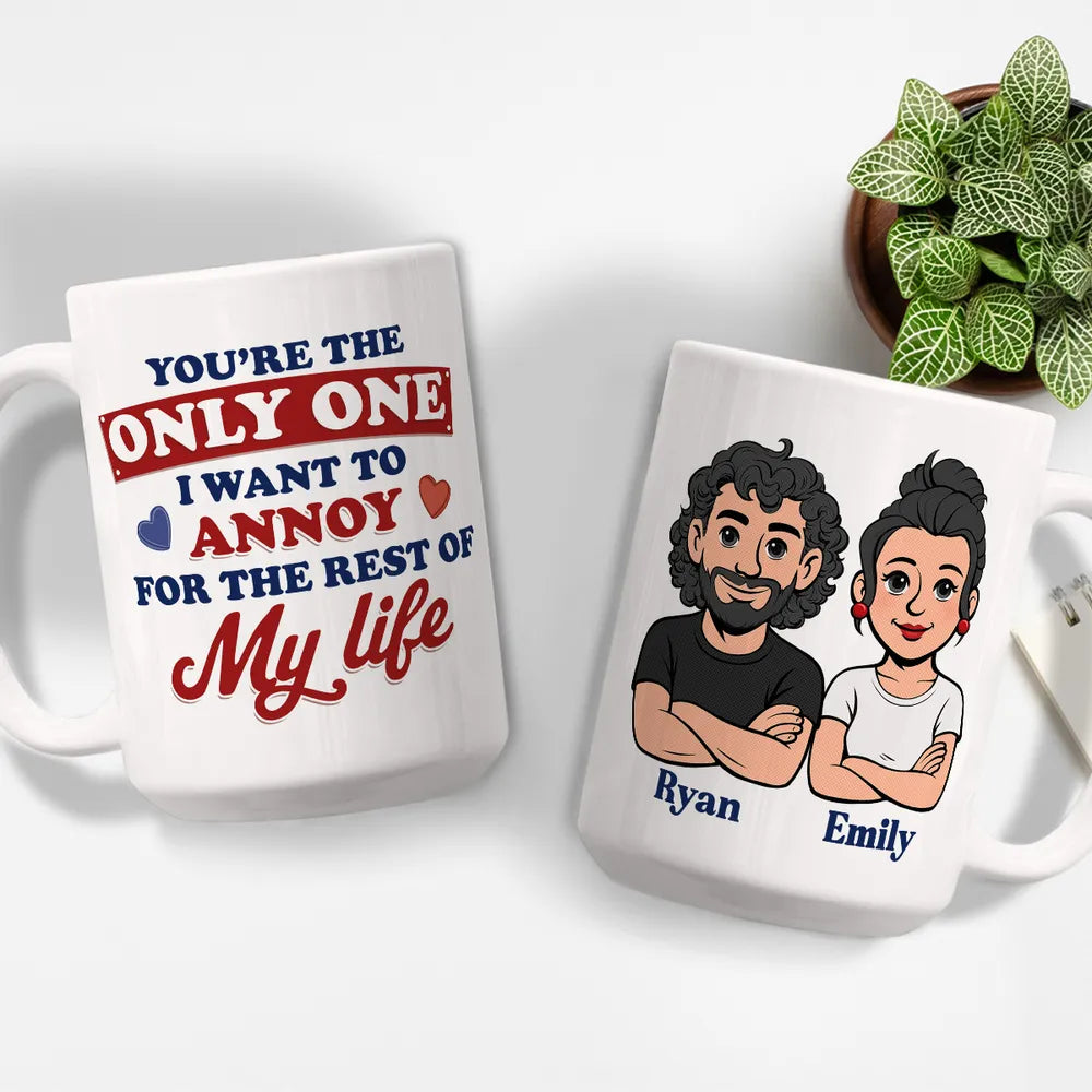 Personalized Couple Mug Set for Partners - Funny Romantic Gift Cup MagicInPrints