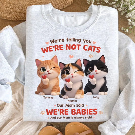 Cute Cat-Themed Sweatshirt for Pet Lovers - Funny Gift Cloth MagicInPrints