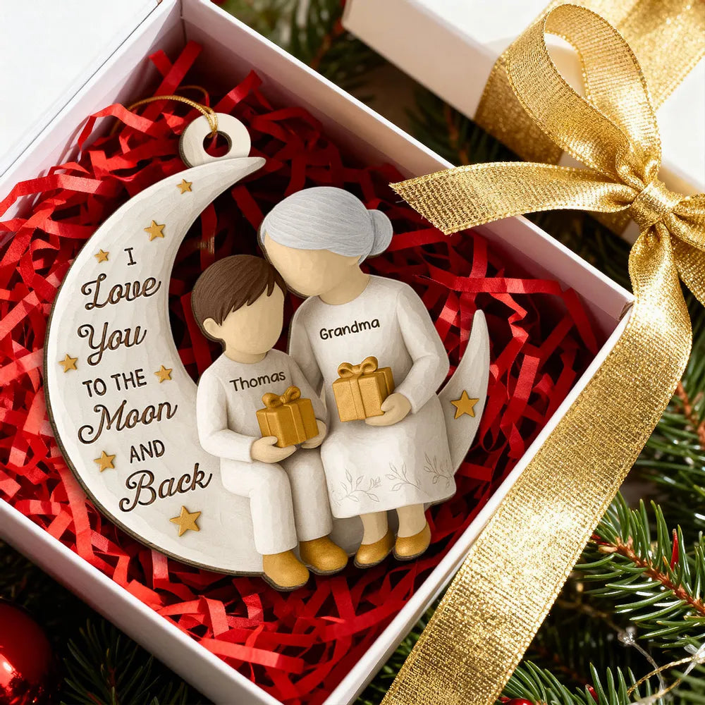Personalized Grandma and Grandchild Ornament - Sentimental Holiday Gift Ornament MagicInPrints