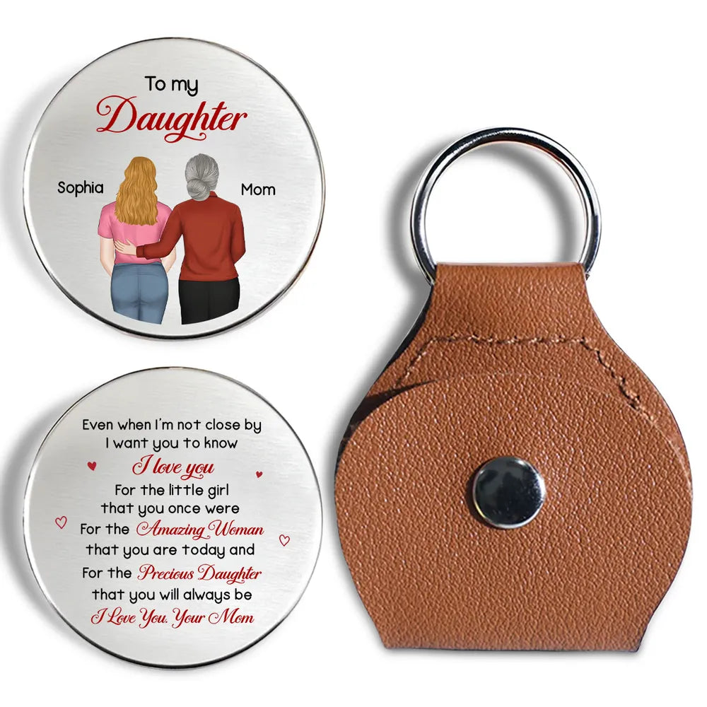 Personalized Keychain for Daughter - Sentimental Gift from Mom Keychain MagicInPrints