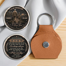 Load image into Gallery viewer, Personalized Pocket Hug Keychain Custom Gift for Grandson
