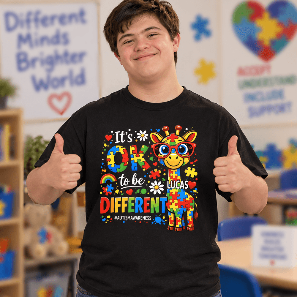 Personalized Autism Awareness Shirt Custom Name Gift for Kids