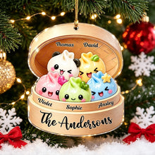 Load image into Gallery viewer, Personalized Acrylic Family Ornament Cute Dumpling Gift
