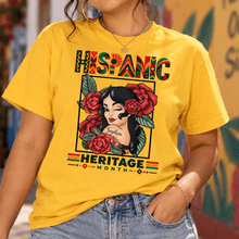 Load image into Gallery viewer, Personalized Hispanic Heritage Month Shirt Custom Latina Portrait Gift for Her
