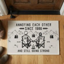 Load image into Gallery viewer, Personalized Doormat Couple Campfire Gift for Anniversary
