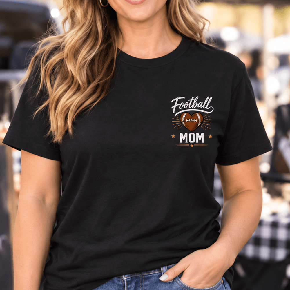 Personalized Football Mom Shirt Custom Name & Number Tee Gift