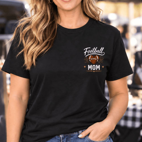Personalized Football Mom Shirt Custom Name & Number Tee Gift