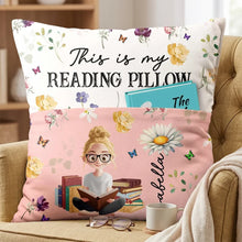 Load image into Gallery viewer, Personalized Pocket Pillow Custom Quote Gift for Book Lovers
