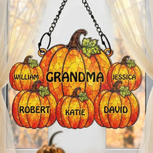Load image into Gallery viewer, Personalized Acrylic Suncatcher Ornament Fall Gift for Grandma
