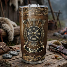 Load image into Gallery viewer, Personalized Insulated Travel Tumbler Viking Axes Gift for Coffee Lovers
