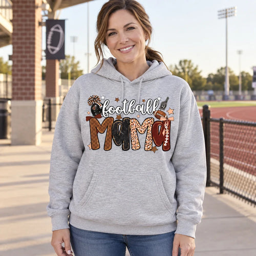 Personalized Football Mama Hoodie Custom Gift for Mom