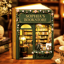 Load image into Gallery viewer, Personalized Book Lamp Custom Name Gift for Book Lovers
